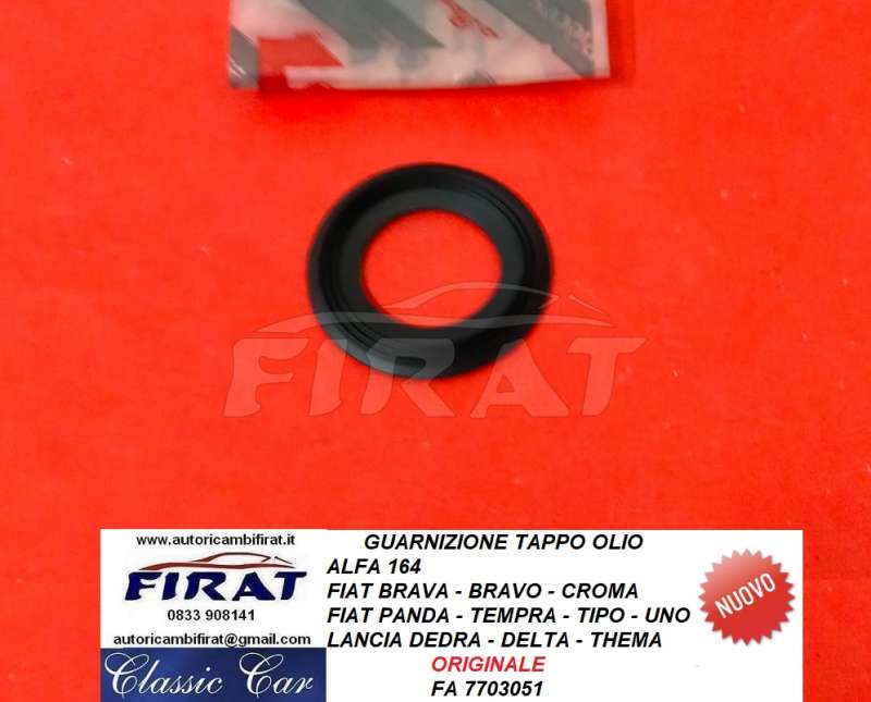 GUARNIZIONE TAPPO OLIO ALFA 164-FIAT CROMA-LANCIA THEMA (7703051
